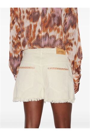 Ecru cotton Lesia shorts MARANT ÉTOILE | SH0001FEC1H02E23EC